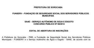 concurso prefeitura de sorocaba 2015