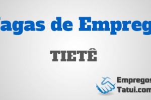 vagas de emprego em tietê